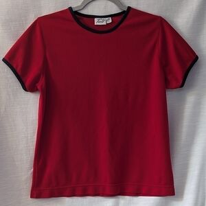 Vintage Red with Blue‎ Tail Shirt